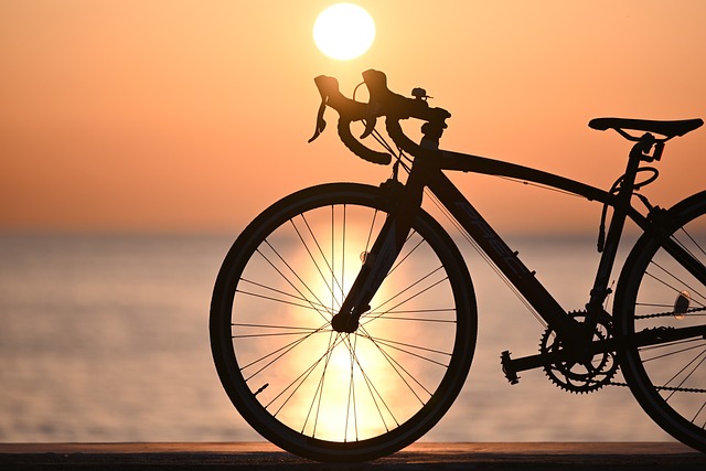 Bike at sunset