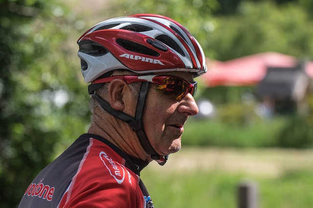 Older Road Cyclist