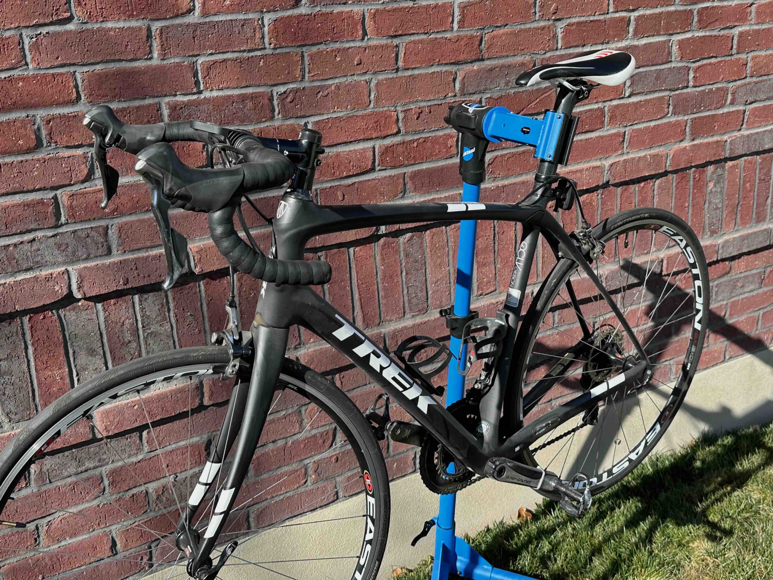 Trek Domane road bicycle. Weight matters.