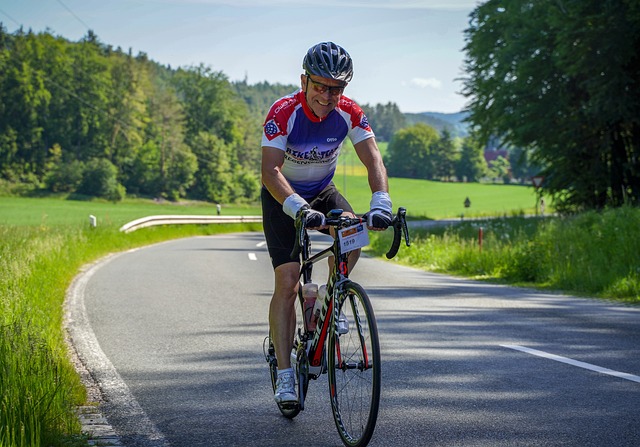 Cyclist preparing for 200 Mile Bicycle Ride.